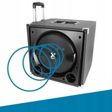 Звуковая система: 2 колонки SUB 12 дюймов и подставки