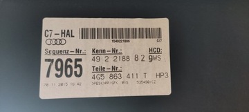 AUDI A6 C7 POLIČKA KUFRU 4G5863411T