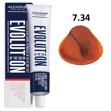 ALFAPARF EVOLUTION OF THE COLOR ПРОФЕССИОНАЛЬНАЯ КРАСКА ДЛЯ ВОЛОС 7.34 60МЛ