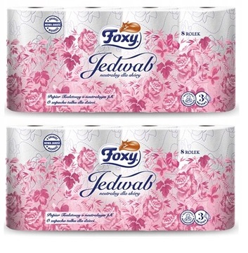 FOXY Jedwab Papier toaletowy trzywarstwowy A8 x2