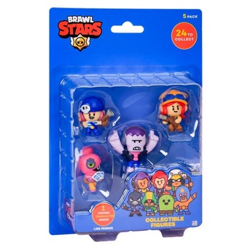 Набор из 5 коллекционных фигурок Brawl Stars.