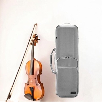 Футляр для скрипки Водонепроницаемый Легкий струнный инструмент Противоударный Полиуретан Серебристый