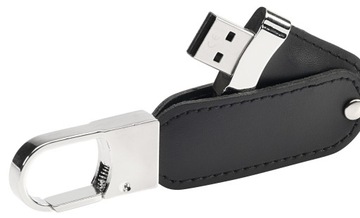 PENDRIVE REKLAMOWY USB z logo skórzany PDv-26 128GB Z GRAWEREM 10 SZT