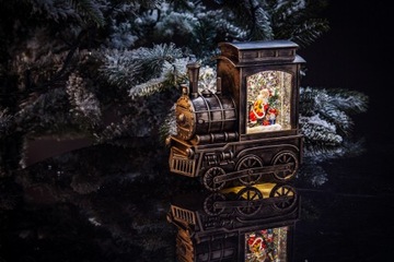 СВЕТОДИОДНОЕ СНЕЖНОЕ УКРАШЕНИЕ С САНТА