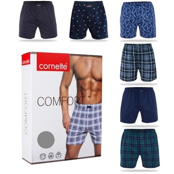 Cornette Bokserki Męskie Luźne Bawełniane 6 sztuk BM004 Comfort Rozmiar XL