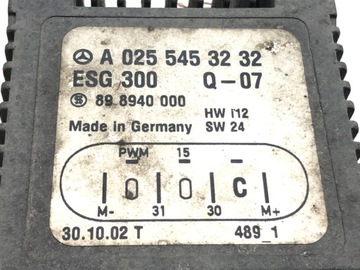MODUL VENTILÁTOR MERCEDES VANEO A0255453232 1.6 102KM 02-05 ŘÍZENÍ