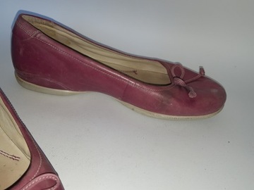 КОЖАНЫЕ БАЛЕРИНЫ ECCO, РАЗМЕРЫ 39-26 СМ