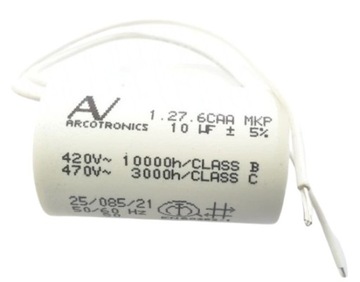 kondensator do CAME KRONO 230V, 10 uF, oryginał