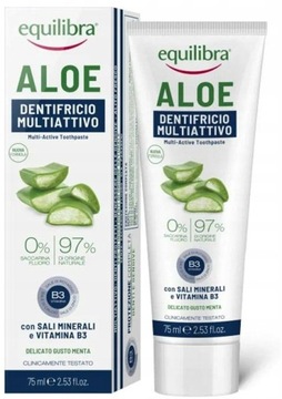 EQ Pasta do zębów WIELOFUNKCYJNA 75ml Aloes, Escyna, Vit. B2, Koenzym Q10