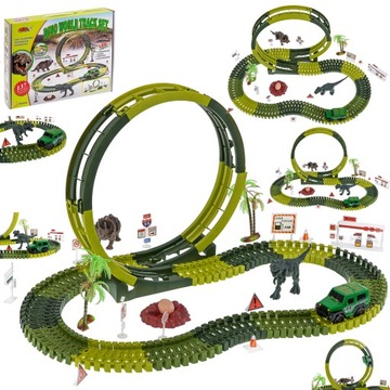 TOR PĘTLA MAGIC TRACKS ŚWIECĄCY DINOZAURY AUTO 137