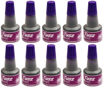 TUSZ DO PIECZĄTEK stempli 30 ml fioletowy - 10szt.