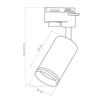 Прожектор на рельс PARIS Белый GU10