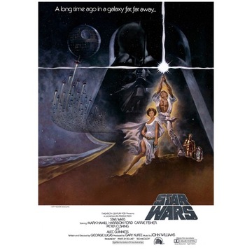 Plakat Star Wars IV A New Hope Nowa Nadzieja