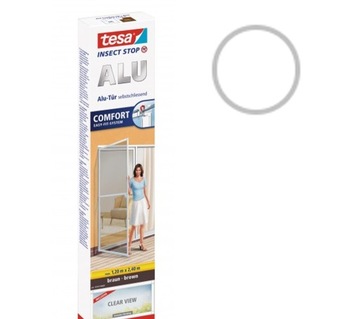 TESA Moskitiera ALU na drzwi 1,2m x 2,4m BIAŁA