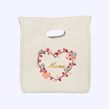 Thermal Lunch Box Women Handbag Custom Personalized Name Insulated Lunch