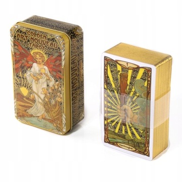 Golden Art Nauveau Tarot 78 Oracle Cards