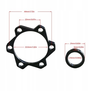 АДАПТЕР ДЛЯ ВЕЛОСИПЕДНОЙ СТУПИЦЫ BOOST IS 15X100 --> 15X110