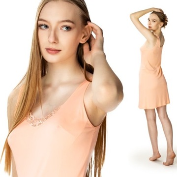 Morelowa jedwabna halka pod sukienkę Mewa Amelia