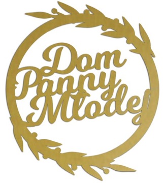 Koło Obręcz na Ślub DOM PANNY MŁODEJ Wianek Wesele Dekoracja 40cm