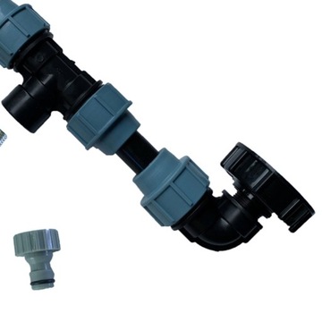 Adapter zbiornika IBC Kran spustowy z 1 rurką i 2