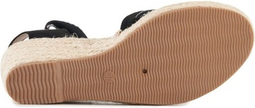 ЖЕНСКИЕ САНДАЛИИ НА ТЕХНИКЕ ЭСПАДРИЛ, ЧЕРНЫЕ 41