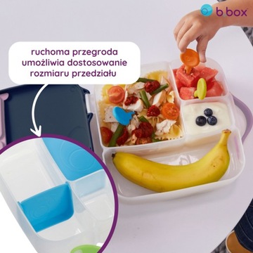 Lunchbox B.Box Lilac+bidon Wave Sistema TURKUS bbox z pojemnikiem