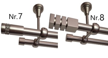 ПОТОЛОЧНЫЙ КАРКАС, СЕРЕБРЯНЫЙ 19мм/300см ДВОЙНОЙ С ЛЯГУШКАМИ, РАЗЛИЧНЫЕ КОНЦЫ