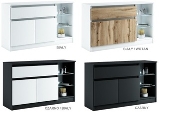 021-031 Комод LED2d1s + RGB подсветка - ОЛЬХА