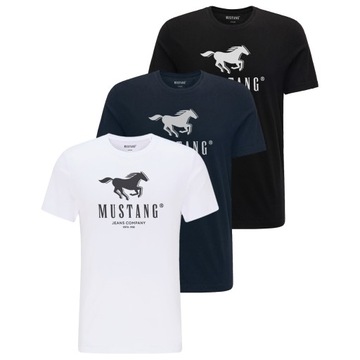 MUSTANG ALEX C TRZYPAK 3PAK 3PACK MĘSKICH KOSZULEK T-SHIRT