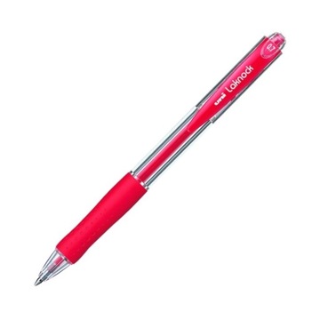 Długopis automatyczny Uni SN-100 Laknock czerwony