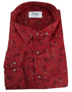 МУЖСКАЯ ТОРЖЕСТВЕННАЯ РУБАШКА, ЭЛЕГАНТНЫЙ КИРПИЧ, TURKISH CASUAL, БОЛЬШОЙ РАЗМЕР 5XL 51/52