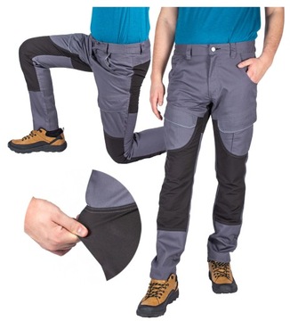 spodnie robocze ELASTYCZNE BHP slim bojówki WYGODNE M 48 pas 84/88cm FIRI