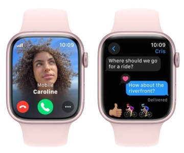 Умные часы APPLE Watch 9 с GPS + сотовой связью, 45 мм