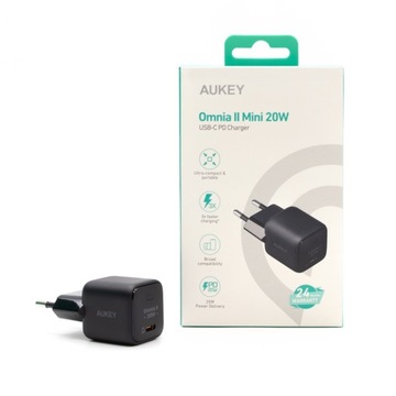 Зарядное устройство Aukey GaN, USB-C, PD 20 Вт