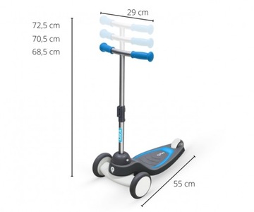 Самокат Мика для детей 2, 3, 4 лет, LED КОЛЕСА