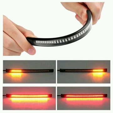 Flexible 48 LED Motorcycle Light Bar Strip Tail