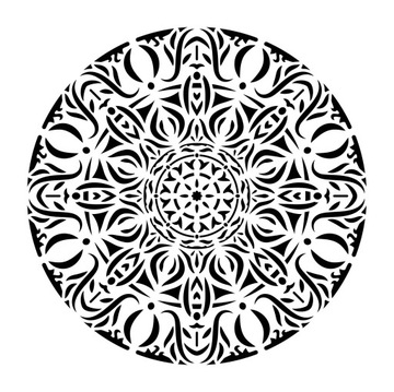 Mandala Rango - szablon malarski / do tynków 45 x 45 cm