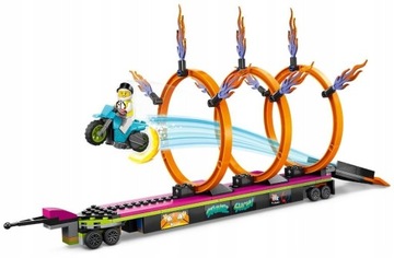 LEGO City 60357 «Грузовик и пожарные обручи»: трюковые испытания