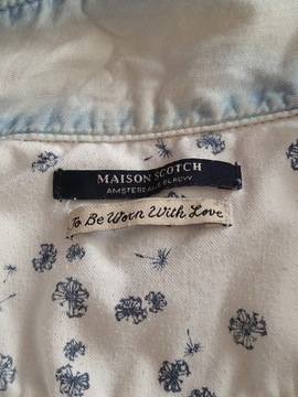 Koszula Maison Scotch jeansowa jasna