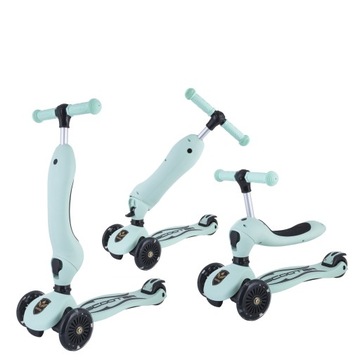 Hulajnoga LED 3w1 SCOOT AN' DRIVE jeździk MINT