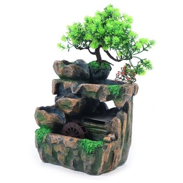 настольный фонтан-водопад со светодиодной подсветкой