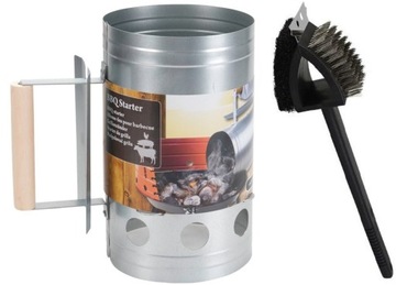 ДЫМОХОД ДЛЯ РАЗЖИГАНИЯ ГРИЛЯ С УГОЛЬНЫМИ БРИКЕТАМИ