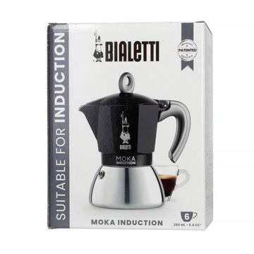 Кофеварка Bialetti New Moka Induction 6tz, черная