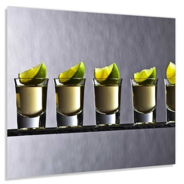 Panel szklany hartowany 60x60 Kieliszki z tequilą