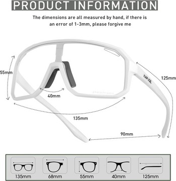 Фотохромные велосипедные очки. Солнцезащитные очки с защитой от запотевания