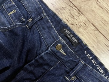 JACK&JONES BOXY Spodnie Męskie Jeans IDEAŁ W32 L32 pas 88 cm