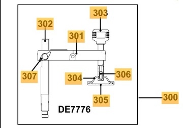 Зажим Dewalt DW771, DW777, DWS771, DWS777