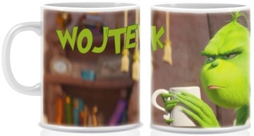 Kubek GRINCH Mikołajki Boże Narodzenie z IMIENIEM