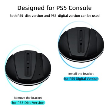 Вертикальная светодиодная подставка 2 в 1 для консоли PS5