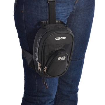 СУМКА ОКСФОРД НА БЕДРО СУМКА ДЛЯ МОТОЦИКЛА L1R СУМКА ДЛЯ НОГ ЧЕРНАЯ OS 1L